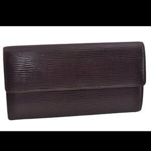 💜Louis Vuitton Purple Epi Portefeuille Sarah Long Wallet RARE!!!💜